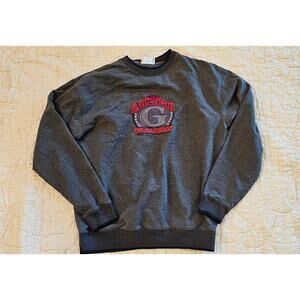 Vintage All American Grandpa‎ 90's Pullover Sweatshirt Men Size L Gray Y2K